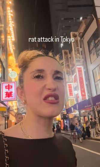 Tutku抱怨,東京「鼠幫老大」毀了她的一天。(圖/翻攝自IG@yogitutty)