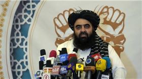 塔利班代理外長穆塔奇在新德里舉行記者會，僅限男性記者入場，引發各界譁然與批評。（圖／達志／美聯社，下同）