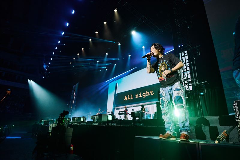 優里在台北小巨蛋演出。（圖／大鴻藝術BIG ART提供）