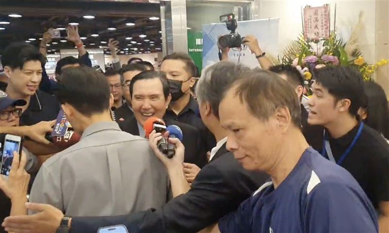馬英九上午出席全球華僑節慶祝大會。（圖／翻攝畫面）
