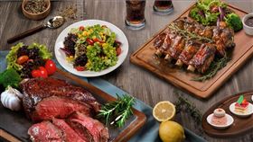 台北萬豪ITF線上旅展Lobby Lounge豪吃之夜吃到飽。（圖／飯店旅宿業者提供）