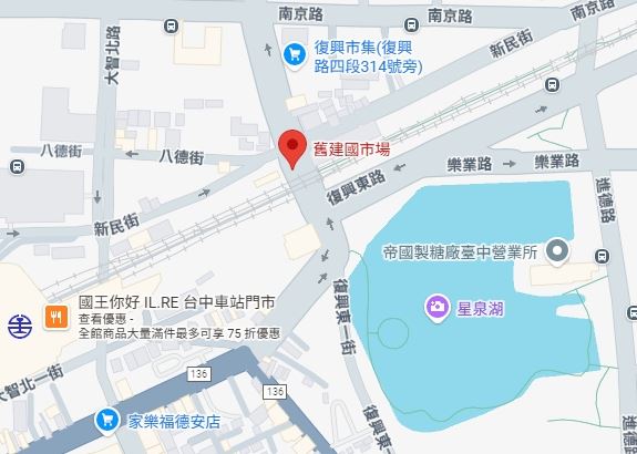 熱心網友在Google地圖打卡，分享台中超佛心停車場位置。（圖／翻攝自Google maps）