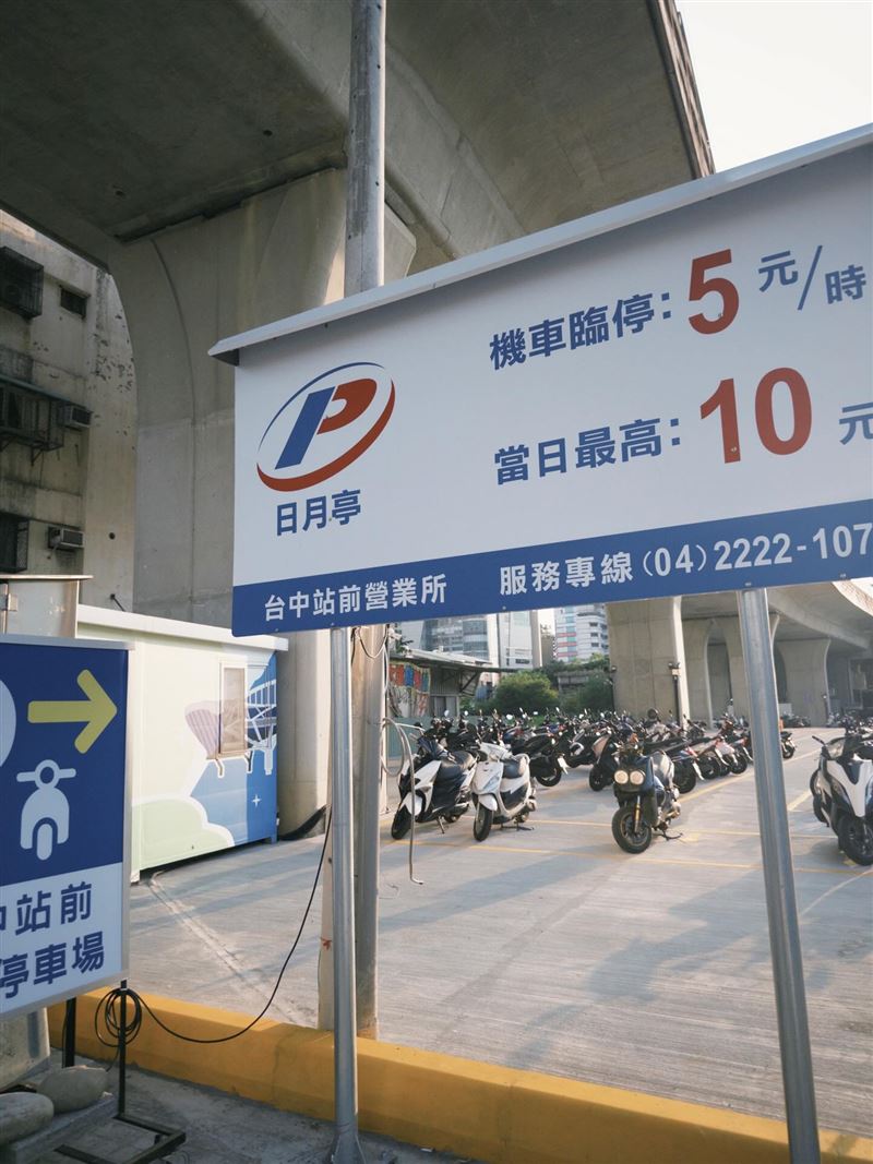 搶到賺到！台中火車站旁驚現「超級佛心」機車停車場，單日最高僅10元。（圖／翻攝自Threads@memm__2018）