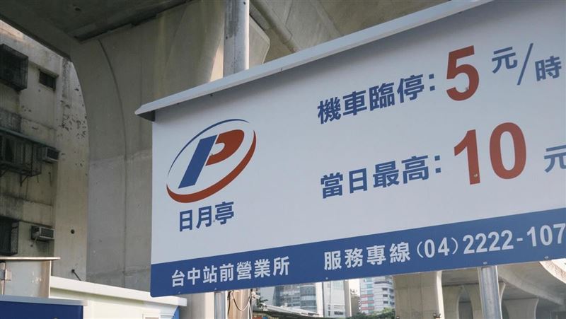 啥？台中火車站旁停車場單日最高僅10元