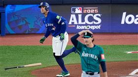 「春天哥」史普林格（George Springer）炸裂「首局首打席首球」全壘打。（圖／美聯社／達志影像）