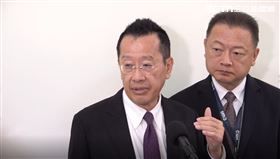 顧立雄在立法院接受媒體聯訪。（圖／翻攝畫面）