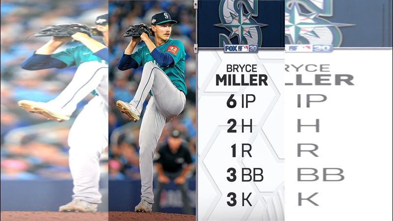 米勒（Bryce Miller）首球挨轟後繳出6局僅失1分好投。（圖／翻攝自FOX Sports: MLB推特）