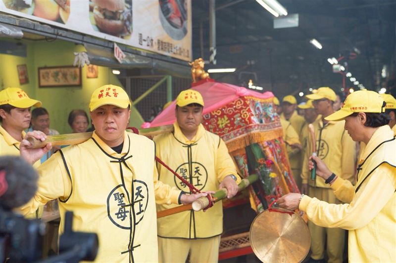 白沙屯媽祖竹北賜福。（圖／竹北市公所提供）
