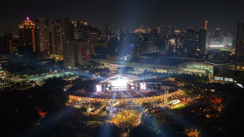 2025搖滾台中熱力落，兩日吸引超過18萬人潮，新聞局長：秋日最強音浪在台中！　（圖／臺中市政府提供）