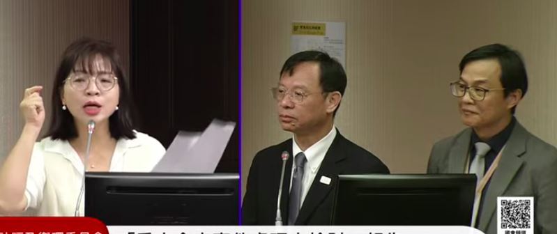林淑芬說，今年6月就已經有人向食藥署檢舉該業者，但食藥署完全無作為，更批食安五環制度失靈。（圖／翻攝自國會頻道直播）