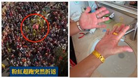 吊車大王,粉紅超跑,戒指,媽祖,白沙屯,竹北（圖／胡漢龑提供）