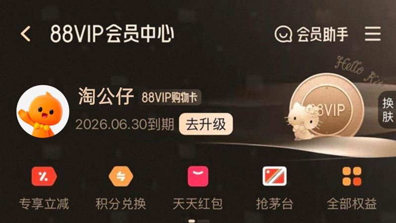 雙11還能更便宜?淘寶88VIP台灣發售確定