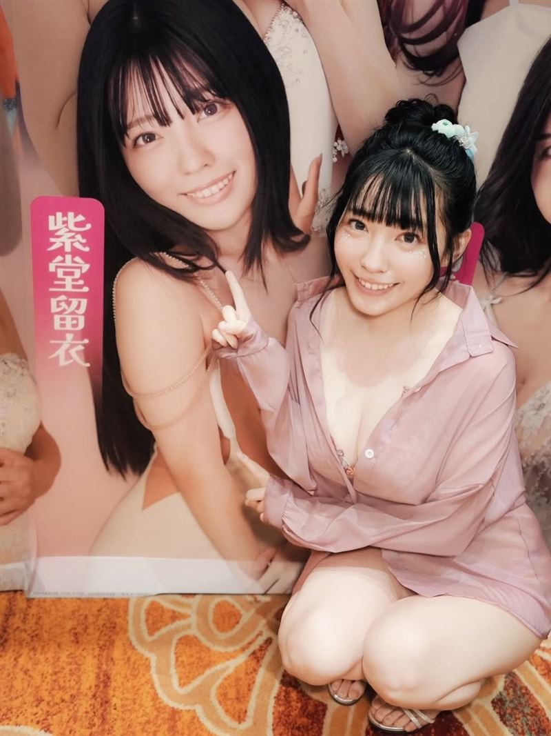 紫堂留衣日前現身澳門活動惹粉絲們暴動不已。（圖／翻攝自rui_shido IG）