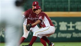 樂天桃猿林子偉守備神助攻。（圖／樂天桃猿提供） 