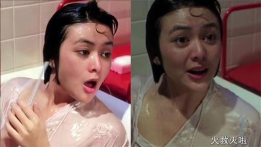 關之琳沒內衣上陣！浴缸濕身胸前兩點激凸