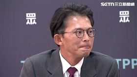 黃國昌被爆吸收駭客，出面接受媒體聯訪。（圖／翻攝畫面）