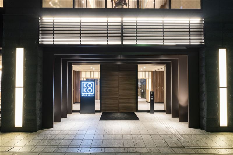 KOKO HOTEL 飯店迎賓入口。（圖／北極星控股提供）&nbsp;
