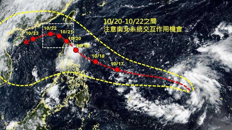 一圖看準風神路徑！1時段影響台北等3熱區