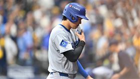 大谷翔平近12打數0安打仍獲2次敬遠。（圖／美聯社／達志影像）