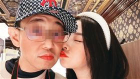 張語芯與年紀大她兩輪的男友Raccoon相戀近兩年，男方管她很嚴，卻不時會上網甜言蜜語並分享合照。（讀者提供）