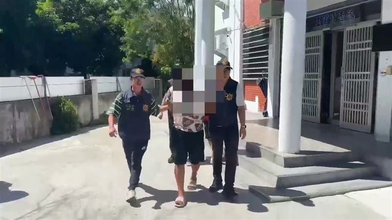 警方逮捕涉案嫌犯法辦。（圖／翻攝畫面）