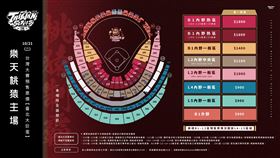 樂天桃猿公布台灣大賽臺北大巨蛋場次票價。（圖／樂天桃猿球團提供） 