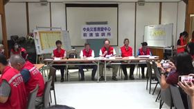 中央前進協調所今天持續召開記者會，說明重建復原進度（圖／翻攝自行政院直播）