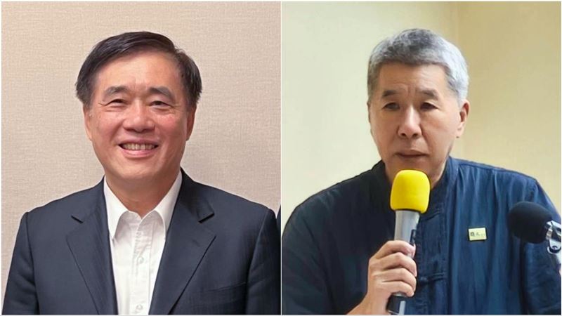 張亞中（右）說，郝龍斌（左）的論述停留在「國小家庭作業」的層次。（組合圖／翻攝自郝龍斌、張亞中【孫文學校】臉書）