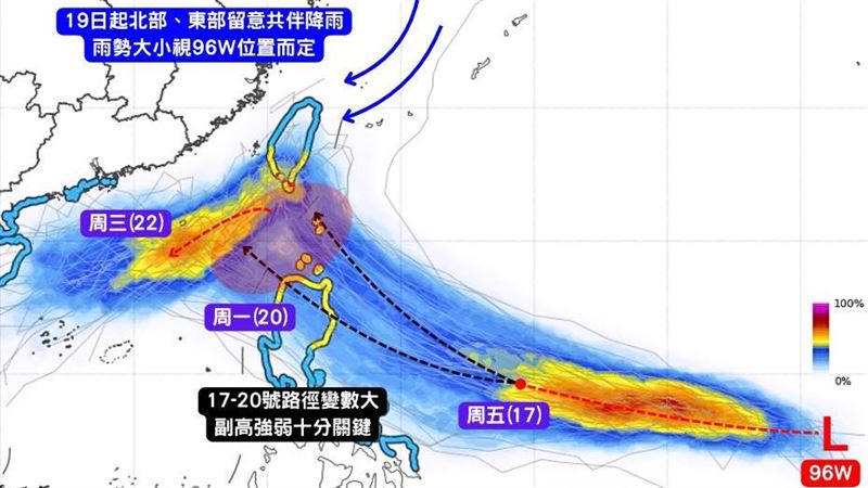 準風神恐帶來共伴效應　2地區連炸3天雨