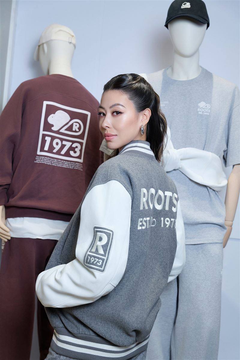 蔡詩芸以開幕嘉賓身分現身Roots信義微風店。（圖／ROOTS提供）