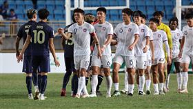 台灣男足在亞洲盃資格賽最終輪苦吞4連敗，排在小組墊底確定無緣亞洲盃（圖／足球協會提供） 