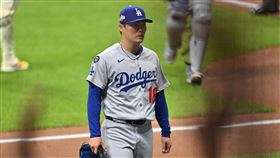 國聯冠軍賽G2山本由伸「首局首打席首球」挨轟。（圖／美聯社／達志影像）