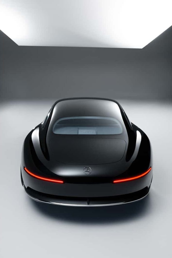 賓士Vision Iconic尾部借鑑300SL。(圖/翻攝Mercedes-Benz網站)