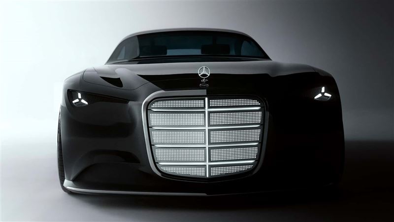 車頭格柵參考過往的經典元素。(圖/翻攝Mercedes-Benz網站)