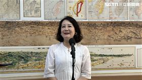 外傳賴清德曾說「蔣萬安沒那麼強」，吳思瑤受訪駁斥了。（圖／記者詹宜庭攝影）