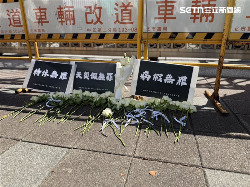孫姓空服員驟逝，引起各界高度關注，而長榮的請假制度問題也浮上檯面，今日工會赴立院，期盼這次的「憾事」能喚起各界正視勞權。（圖／記者李育道攝影）