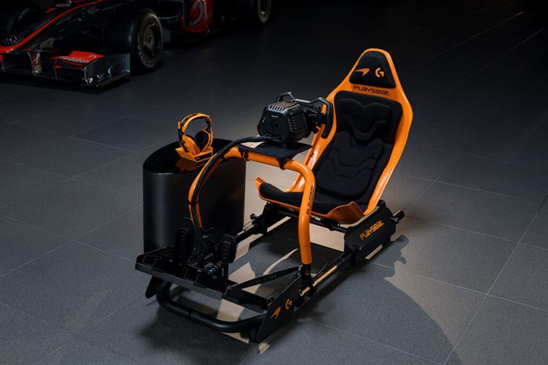 Logitech G &times; McLaren Racing Collection向MCL38賽車致敬。（圖／翻攝Logitech G網站）