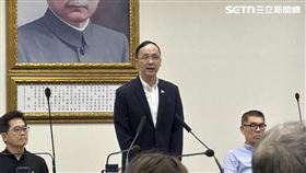 朱立倫中常會發言。（圖／記者詹宜庭攝影）