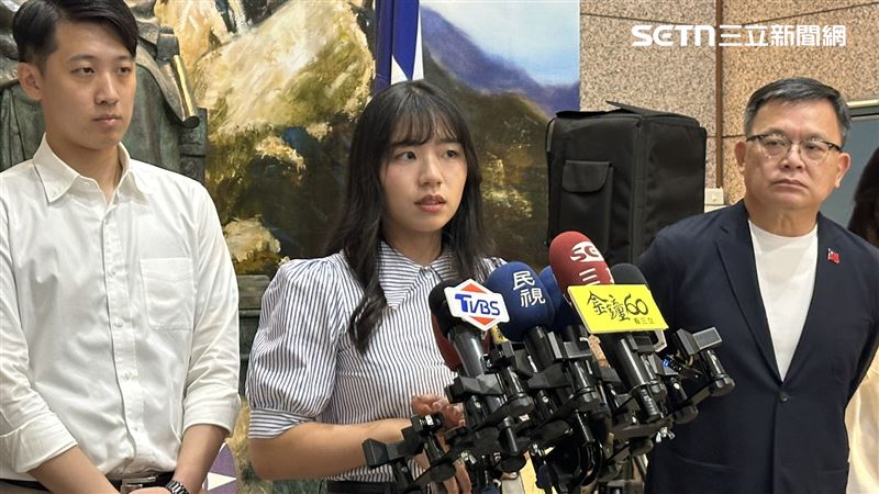 國安局證實中共介選，楊智伃表示，國民黨嚴正譴責任何境外勢力介入台灣選舉。（圖／記者詹宜庭攝影）