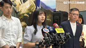 國安局證實中共介選，楊智伃表示，國民黨嚴正譴責任何境外勢力介入台灣選舉。（圖／記者詹宜庭攝影）