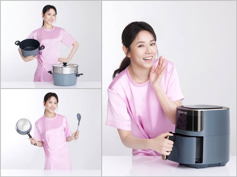 DiAMOND CHEF以「石墨烯黑金科技」打造鑽石級鍋具與氣炸鍋，完美結合功能與美感。（圖∕DiAMOND CHEF提供）