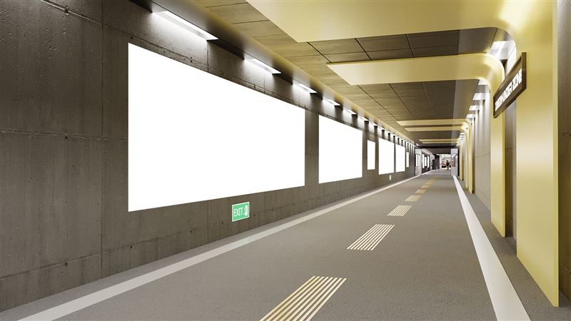 捷運六號出口旁右轉往「西門町地下市」入口廊道。(圖/Daydreamer提供)