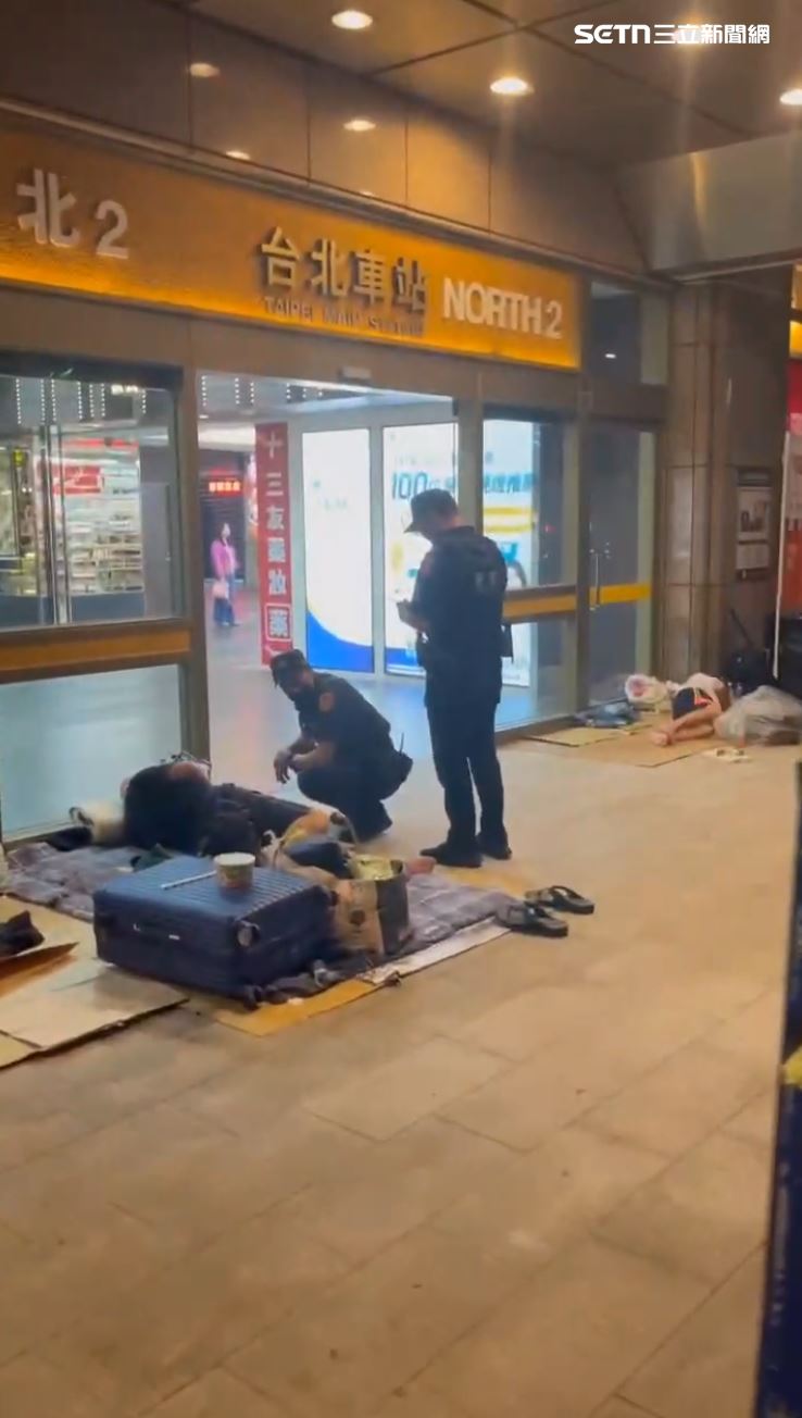 鐵路警察局台北分局表示，案發後已結合臺鐵站方及保全人員，加強相關勤務作為，提升見警率，確保旅客安全。（圖／翻攝畫面）