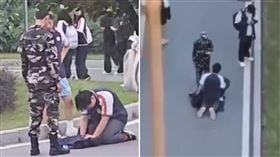 帶「敏感隨身物品」被抓　職校生嚇哭…下跪磕頭求同學放過（圖／翻攝自微博）