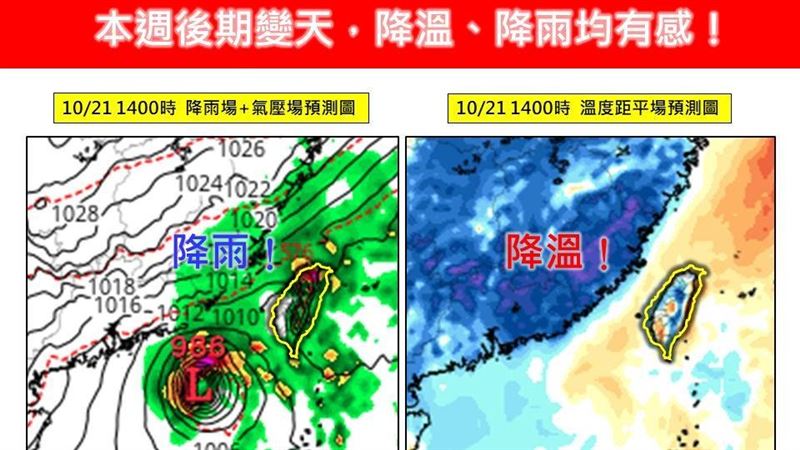 這天起降溫、降雨超有感 溫度狂降10度