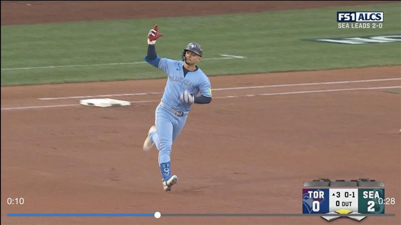 希曼尼茲（Andres Gimenez）炸裂追平比數2分砲。（圖／翻攝自MLB官網）