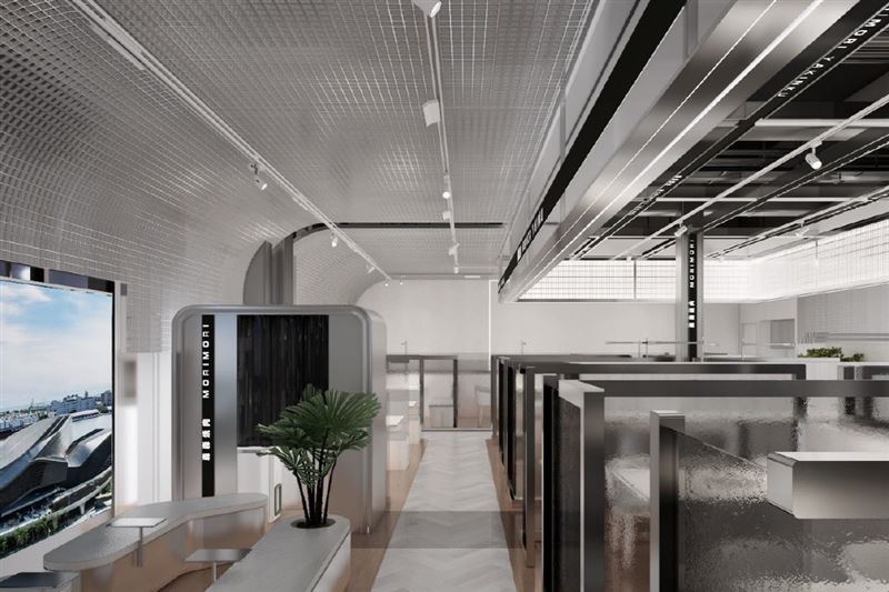 森森燒肉即將插旗高雄台鋁商場，迎來第10家門店，延續「一店一風格」理念，全新門市主打「銀鋁科技風」。（圖／品牌業者提供）