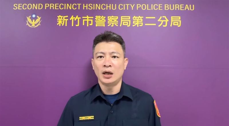 新竹市警二分局東門所長王新弘與專案小組鎖定林男與三名犯嫌，南下抓人。（圖／翻攝畫面）