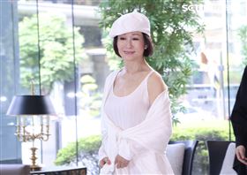 一代女皇潘迎紫震撼登場第60屆金鐘獎。（圖／記者鄭孟晃攝影）