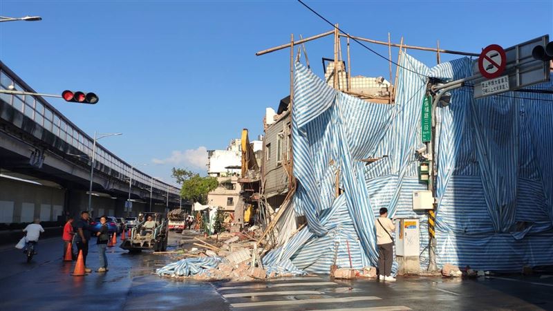 工地事故發生現場。（圖／翻攝畫面）